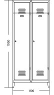 Szafa metalowa A5057 - 2