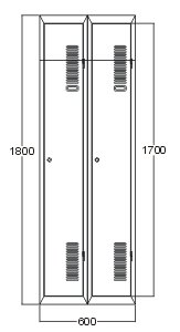 Szafa metalowa A1008 - 2