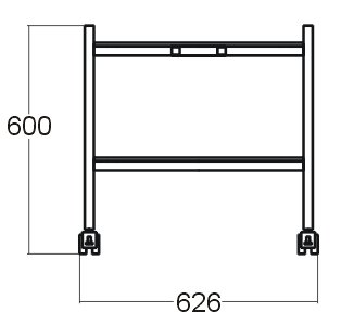 Stolik pod szafkę z kartotekami G45009 - 2