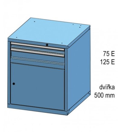 Kontenerek z szufladami ZB 84-2 - 2