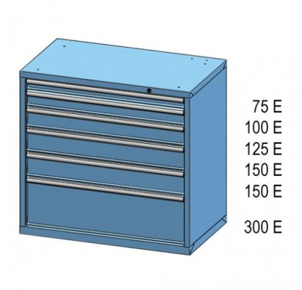 Kontenerek z szufladami ZC 99-4 - 2