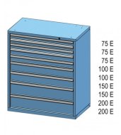 Kontenerek z szufladami ZC 120-4 - 2