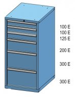 Szafka z szufladami ZE 120-5 - 2