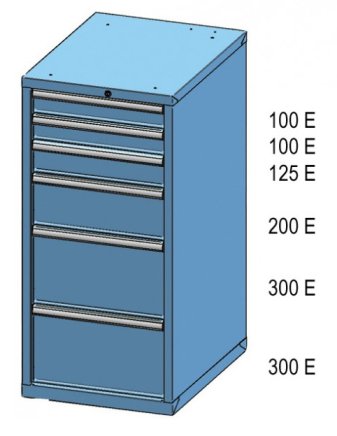 Szafka z szufladami ZE 120-5 - 2