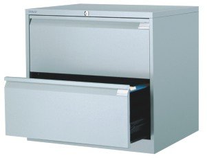 Metalowa szafka na dokumenty Bisley DF2 dwurzędowa - 2