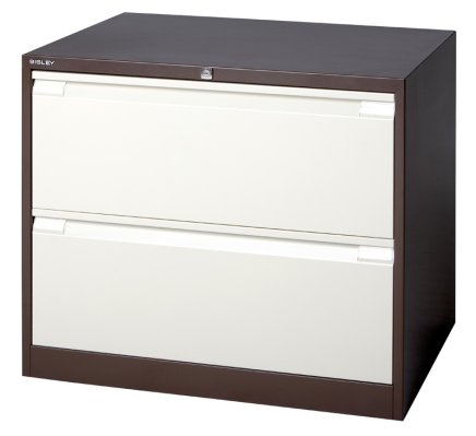 Metalowa szafka na dokumenty Bisley DF2 dwurzędowa - 3