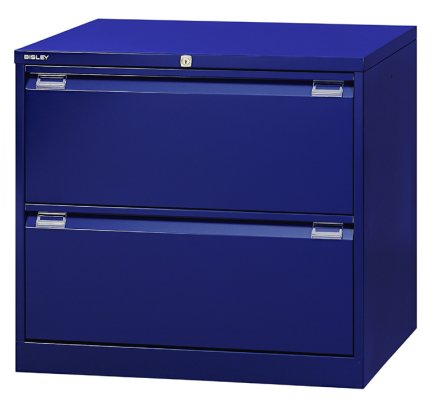 Metalowa szafka na dokumenty Bisley DF2 dwurzędowa - 4