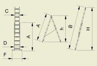Drabina uniwersalna dwuczęściowa Eurostyle (5 modeli) - 2