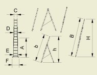 Drabina trzyczęściowa uniwersalna Eurostyle (5 modeli) - 2