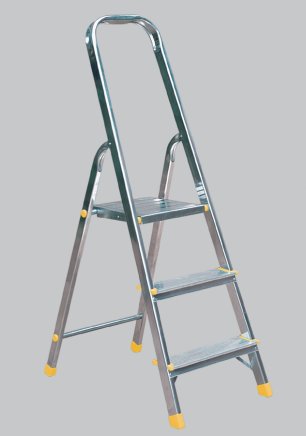Drabina aluminiowa 8-stopniowa łącznie z platformą Eurostyle 918 - 3