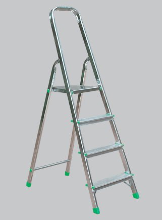 Drabina aluminiowa 7-stopniowa łącznie z platformą Eurostyle 917 - 3