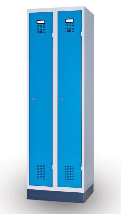 Szafa metalowa z dwojgiem drzwi XS82-18 RAL 7035/5012 - 2