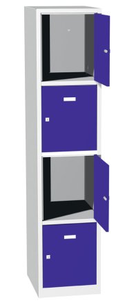 Szafka metalowa z zamykanymi schowkami typ A8144 - 2