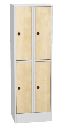 Szafka BHP pracownicza z drzwiami laminowanymi typu SHS 32AL - 3