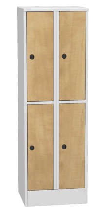 Szafka BHP pracownicza z drzwiami laminowanymi typu SHS 32AL - 4