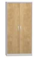 Metalowa szafa na dokumenty z drzwiami laminowanymi typu SPS 01AL - 3
