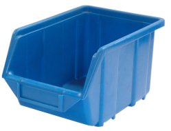 Pojemnik plastikowy Ecobox średni - kolor niebieski