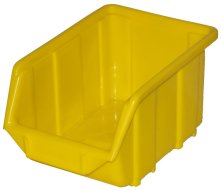 Pojemnik plastikowy Ecobox średni - kolor żółty