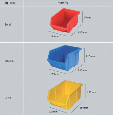 Pojemnik plastikowy średni Ecobox (różne warianty) - 2