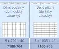 Przegroda poprzeczna do szafek rysunkowych typu CP - 2