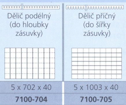 Przegroda poprzeczna do szafek rysunkowych typu CP - 2