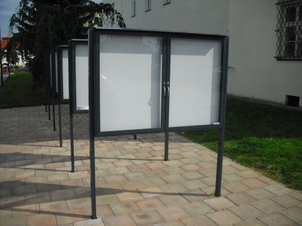 Witryna dwuskrzydłowa dwustronna DXL120, głębokość 120 mm (2 modele) - 5