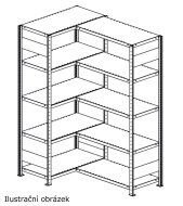 Regał metalowy narożny Klips RAL typ 97949 - 3