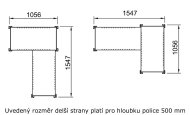 Regał narożny metalowy Klips ocynkowany 97943 - 2