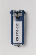 Brelok do kluczy KEY CLIP - kolor niebieski - 1