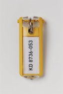 Brelok do kluczy KEY CLIP - kolor żółty