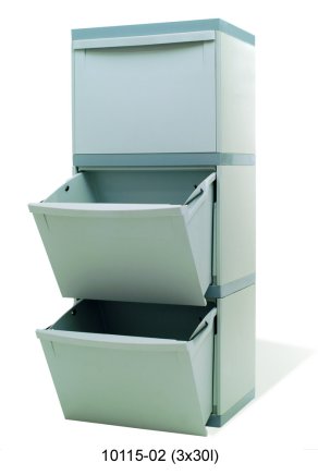Zestaw koszy na śmieci ekomoduł 400x300 typ 143-67110 - 1