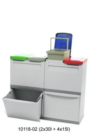 Zestaw koszy na śmieci ekomoduł 800x300 typ 143-67112 - 2