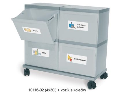 Zestaw koszy na śmieci ekomoduł 800x300 typ 143-67111 - 2
