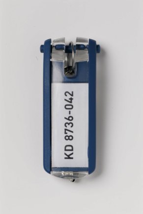 Brelok do kluczy KEY CLIP - kolor niebieski - 1