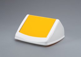Pokrywa do kosza uchylnego DURABIN SQUARE 40 - kolor żółty