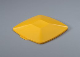 Pokrywa do kosza DURABIN SQUARE 40 - kolor żółty