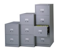 Metalowa szafka na dokumenty A4 + komplet przegródek - Bisley BS3E/FLS - 8