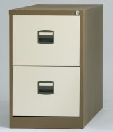 Metalowa szafka kartotekowa dwuszufladowa Bisley CC2H1A/FLS - 2