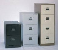 Szafka kartotekowa na dokumenty czteroszufladowa - Bisley CC4H1A/FLS - komplet z przegródkami - 5