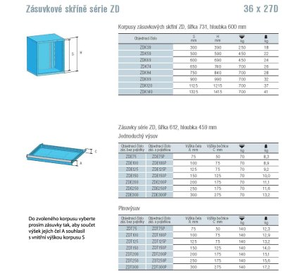 Korpus ZDK69 - wysokość 690 mm - 2