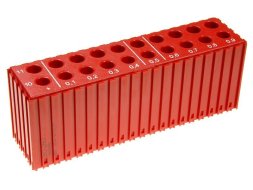 Plastikowe pudełko do przechowywania wierteł D10-D11,9