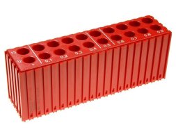 Plastikowe pudełko do przechowywania wierteł D12-D13.9