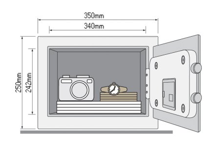 Sejf domowy hotelowy Yale Value Medium YSV 250 - 2