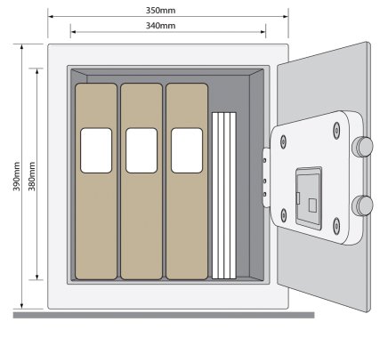 Duży sejf domowy hotelowy Yale Value YSV 390 - 2