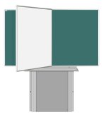 Tablica dwuczęściowa do pisania markerem i kredą - PIVOT KB+KZ (4 modele) - 6