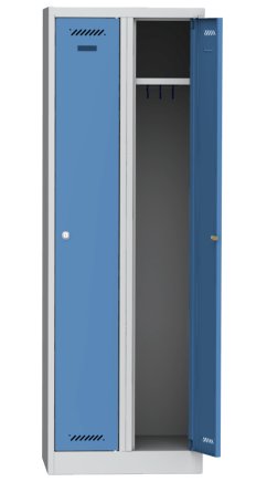 Szafka pracownicza BHP metalowa dwukomorowa BAS 32 0022 - 1