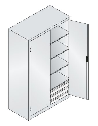 Szafka warsztatowa CP 8932-503 - 6