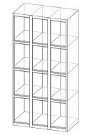 Szafka szatniowa dwanaście drzwi XS92-18 - 4