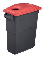 Pokrywa pojemnika na śmieci EcoSort do plastiku - kolor czerwony - 1