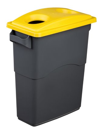 Pokrywa pojemnika na śmieci EcoSort do plastiku - kolor żółty - 1